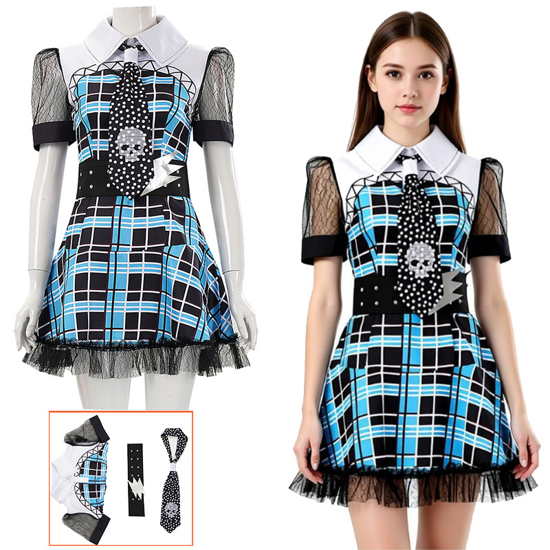 Anime Cosplay Maid - Anime Canavar Cosplay Kostüm Yüksek Frankie