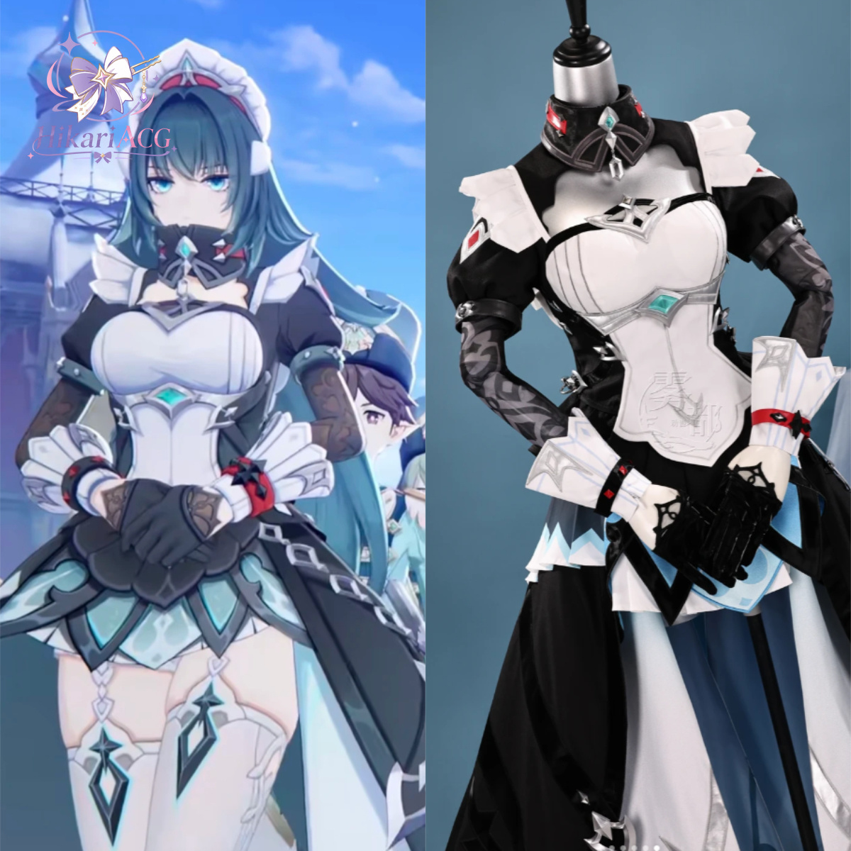 Women Anime Cosplay - Anime Oyun Kıyafeti: Genshin Impact Danica