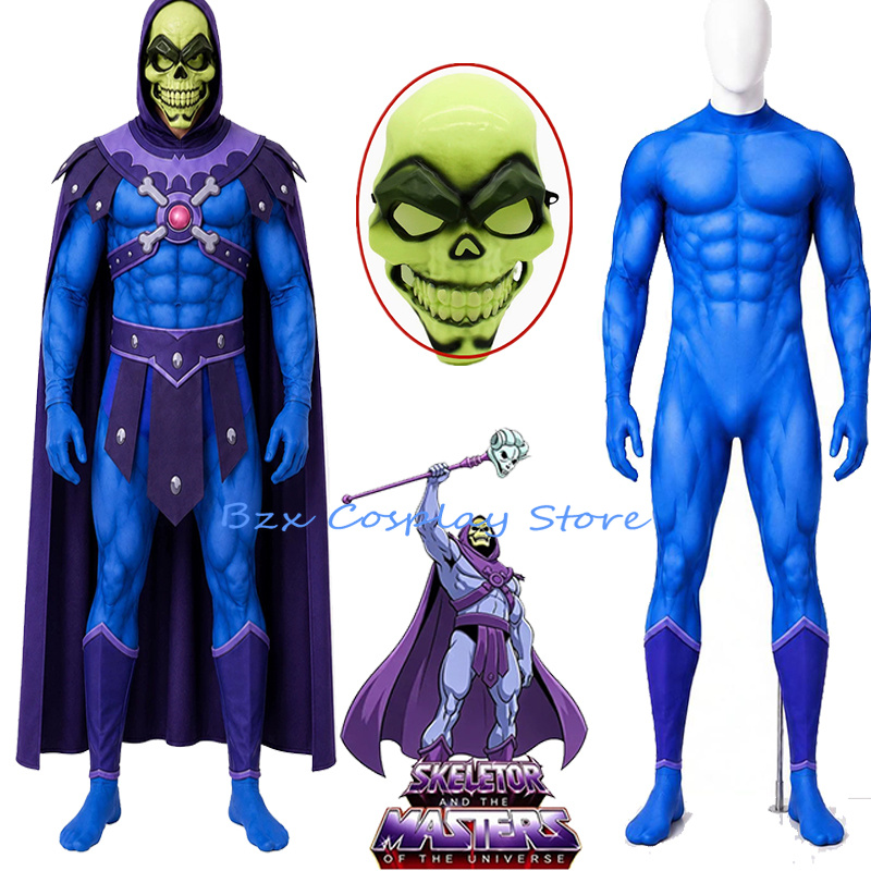 Anime Cosplay Mask - Anime Evreni Adam Cosplay Kral Skeletor