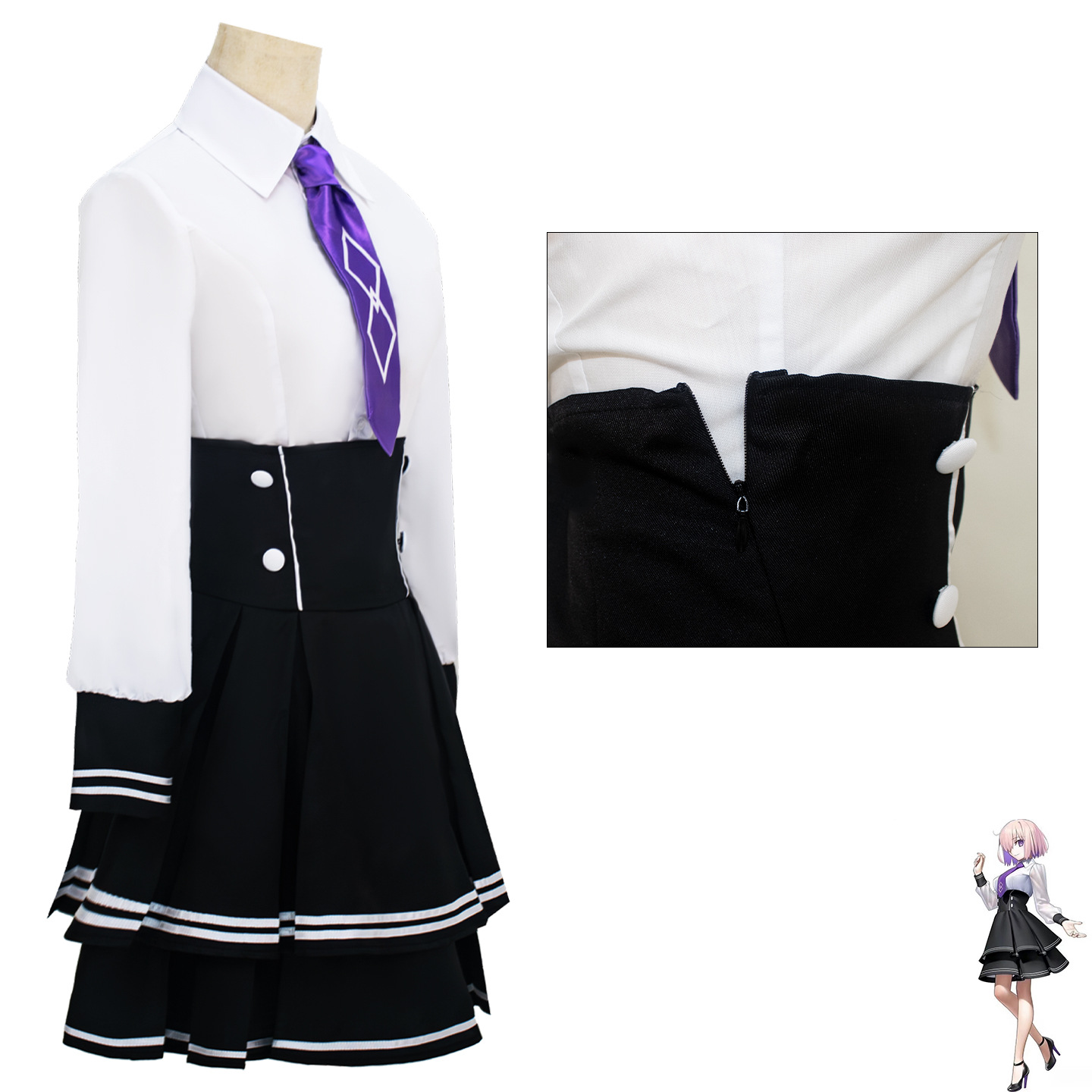 WHH Anime Mash Kyrielight Cosp - Anime Cosplay Maid incelemesi ve fiyatı